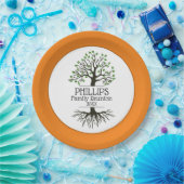 Bord van Oranje en bruin reünie-papier (Feest)