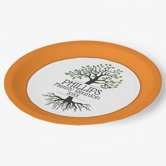 Bord van Oranje en bruin reünie-papier (Gekanteld)