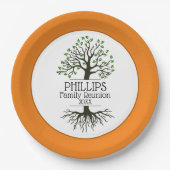 Bord van Oranje en bruin reünie-papier (Voorkant)