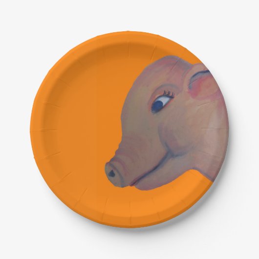 bord van oranje papier (Voorkant)