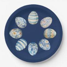 Bord van paaseierpapier