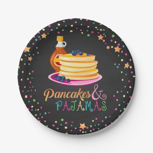 Bord van pannenkoeken en pyjama's - Blk (Voorkant)