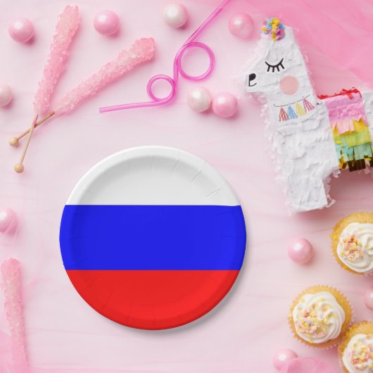 Bord van patriottisch papier met Russische vlag (Feest)