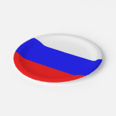 Bord van patriottisch papier met Russische vlag (Gekanteld)