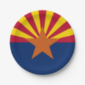 Bord van patriottisch papier met vlag van Arizona (Voorkant)