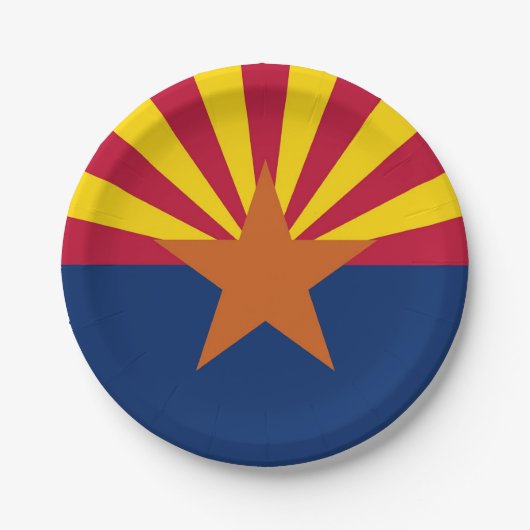 Bord van patriottisch papier met vlag van Arizona (Voorkant)