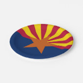 Bord van patriottisch papier met vlag van Arizona (Gekanteld)