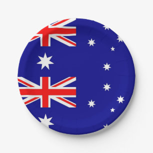 Bord van patriottisch papier met vlag van Australi