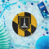 Bord van patriottisch papier met vlag van Baltimor (Feest)