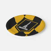 Bord van patriottisch papier met vlag van Baltimor (Gekanteld)