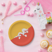 Bord van patriottisch papier met vlag van Bhutan (Feest)