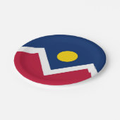 Bord van patriottisch papier met vlag van Denver (Gekanteld)