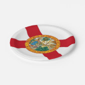 Bord van patriottisch papier met vlag van Florida (Gekanteld)