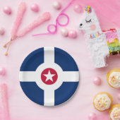 Bord van patriottisch papier met vlag van Indianap (Feest)