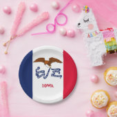 Bord van patriottisch papier met vlag van Iowa (Feest)