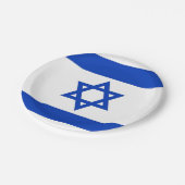 Bord van patriottisch papier met vlag van Israël (Gekanteld)