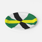 Bord van patriottisch papier met vlag van Monterey (Gekanteld)