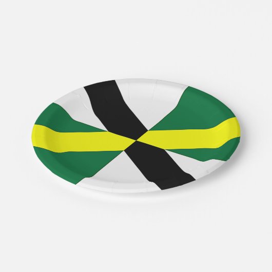 Bord van patriottisch papier met vlag van Monterey (Gekanteld)