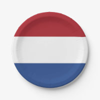 Bord van patriottisch papier met vlag van Nederlan