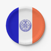 Bord van patriottisch papier met vlag van New York (Voorkant)