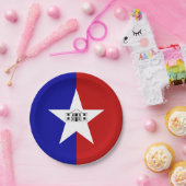 Bord van patriottisch papier met vlag van San Anto (Feest)