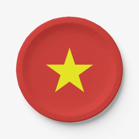 Bord van patriottisch papier met vlag van Vietnam (Voorkant)