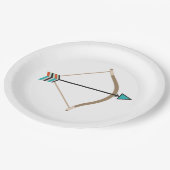 Bord van pijlpapier en boog (Gekanteld)