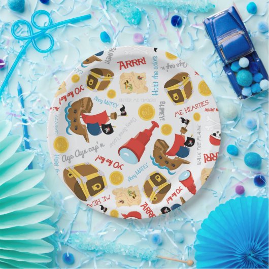 Bord van piraatpapier van de Treasure Island Party (Feest)