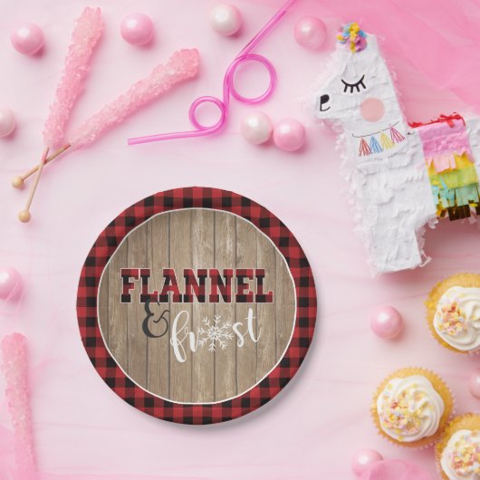 Bord van platte en diepvriespapier - Rood - Hout (Feest)