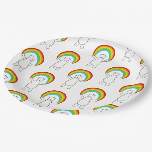 Bord van poly- en regenboogpapier voor Beer (Gekanteld)