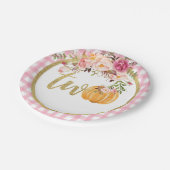 Bord van pompoen 2e verjaardag - Floral Plays (Gekanteld)