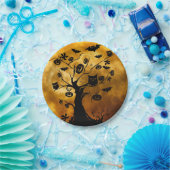 Bord van pompoen, bat en kippen, hagepapier (Feest)