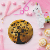 Bord van pompoen, bat en kippen, hagepapier (Feest)