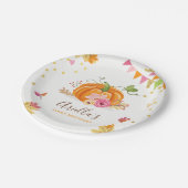 Bord van pompoenpapier Roze goudnajaar (Gekanteld)