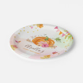Bord van pompoenpapier Roze goudnajaar (Gekanteld)