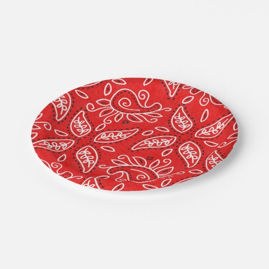 Bord van rode paislepratpapier van het land (Gekanteld)