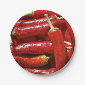 Bord van rode Spaanse peper (Voorkant)