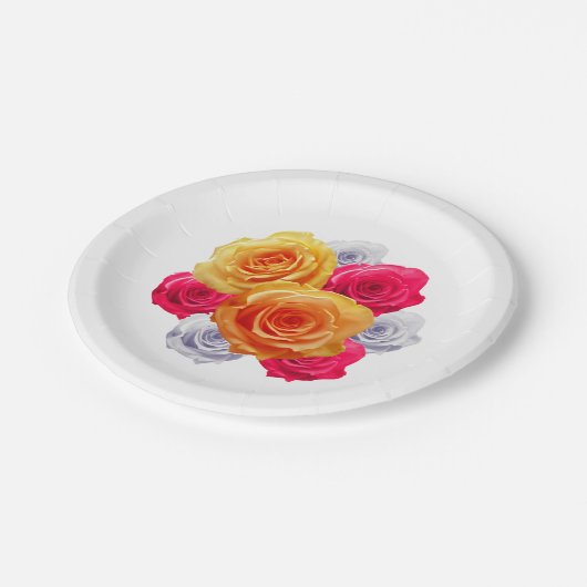 Bord van Rozen Motif-papier (Gekanteld)