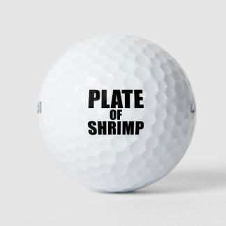 Bord van Shrimp Novelty Funny Food Joke Golfballen