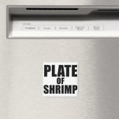 Bord van Shrimp Novelty Funny Food Joke Magneet (Insitu (Vaatwasser))