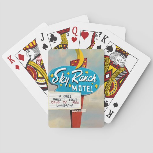 Bord van Sky Ranch Motel Pokerkaarten (Achterkant)