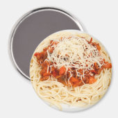 Bord van Spaghetti Dinner Koelkast Magnet (Voorkant / Achterkant)
