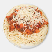 Bord van Spaghetti Dinner Koelkast Magnet (Voorkant)