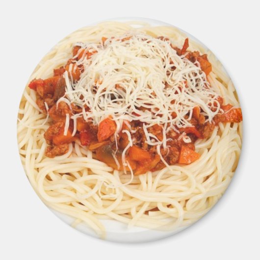 Bord van Spaghetti Dinner Koelkast Magnet (Voorkant)