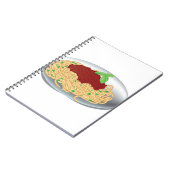 Bord van spaghetti-spiral notebook notitieboek (Linkerzijde)