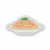 Bord van spaghetti sticker (Voorkant)