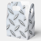 Bord van staaldiamant bedankdoosjes (Geopend)