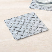 Bord van staaldiamant kartonnen onderzetters (Schuin)