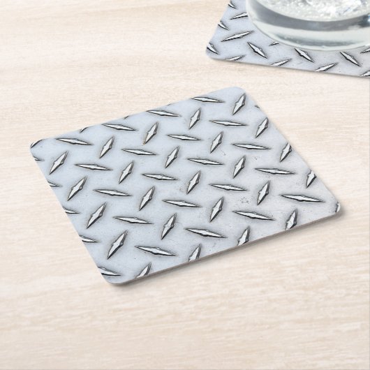 Bord van staaldiamant kartonnen onderzetters (Schuin)