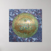 Bord van stoomlocomotievenbouwers canvas afdruk (Voorkant)